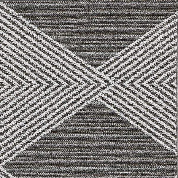 Rugs Cheap Rugs For Sale 94" X 121" X 0.'25" Grey/Ivory Polypropylene Rug 5562 HomeRoots