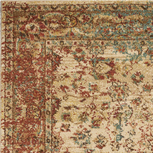 Rugs Cheap Rugs Online - 118" X 118" X 0.'5" Sand/Coral Polypropylene Rug HomeRoots