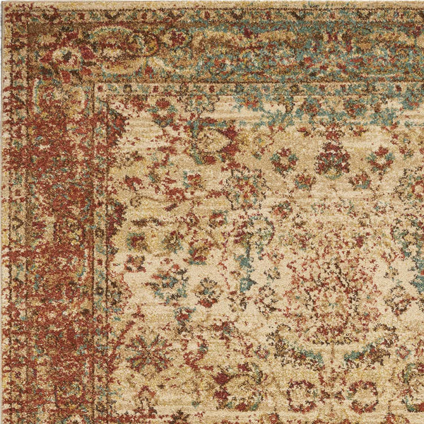 Rugs Cheap Rugs Online - 118" X 158" X 0.'5" Sand/Coral Polypropylene Rug HomeRoots