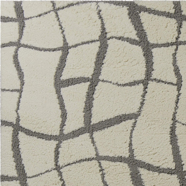 Rugs Cheap Rugs Online - 63" X 91" X 0.'5" Ivory Microfiber Rug HomeRoots