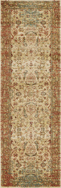 Rugs Cheap Rugs Online - 63" X 91" X 0.'5" Sand/Coral Polypropylene Rug HomeRoots