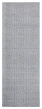 Rugs Cheap Runner Rugs - 31" x 86" x 0.39" Blue/Grey Polyester/Olefin Runner Rug HomeRoots