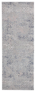 Rugs Cheap Runner Rugs 31" x 86" x 0.39" Blue Polyester/Olefin Runner Rug 7873 HomeRoots