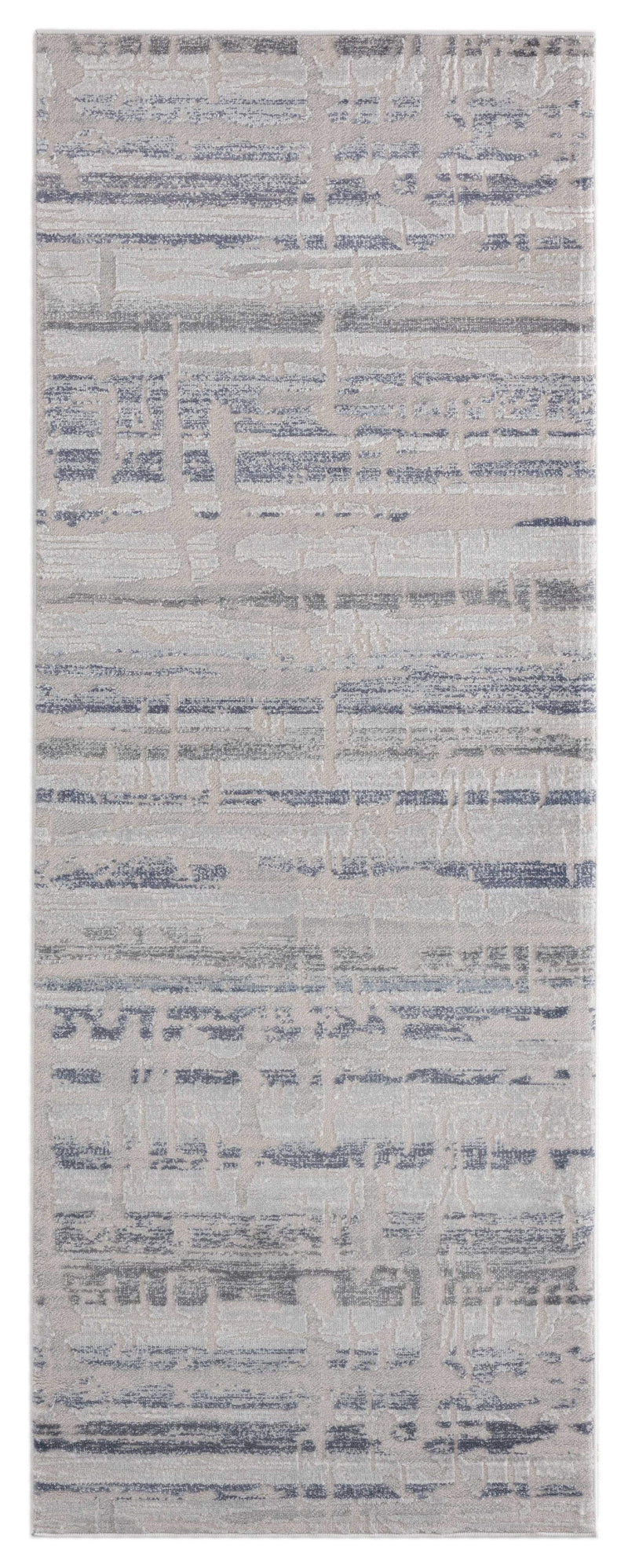 Rugs Cheap Runner Rugs 31" x 86" x 0.39" Blue Polyester/Olefin Runner Rug 7901 HomeRoots