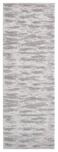 Rugs Cheap Runner Rugs 31" x 86" x 0.39" Silver Polyester/Olefin Runner Rug 7950 HomeRoots