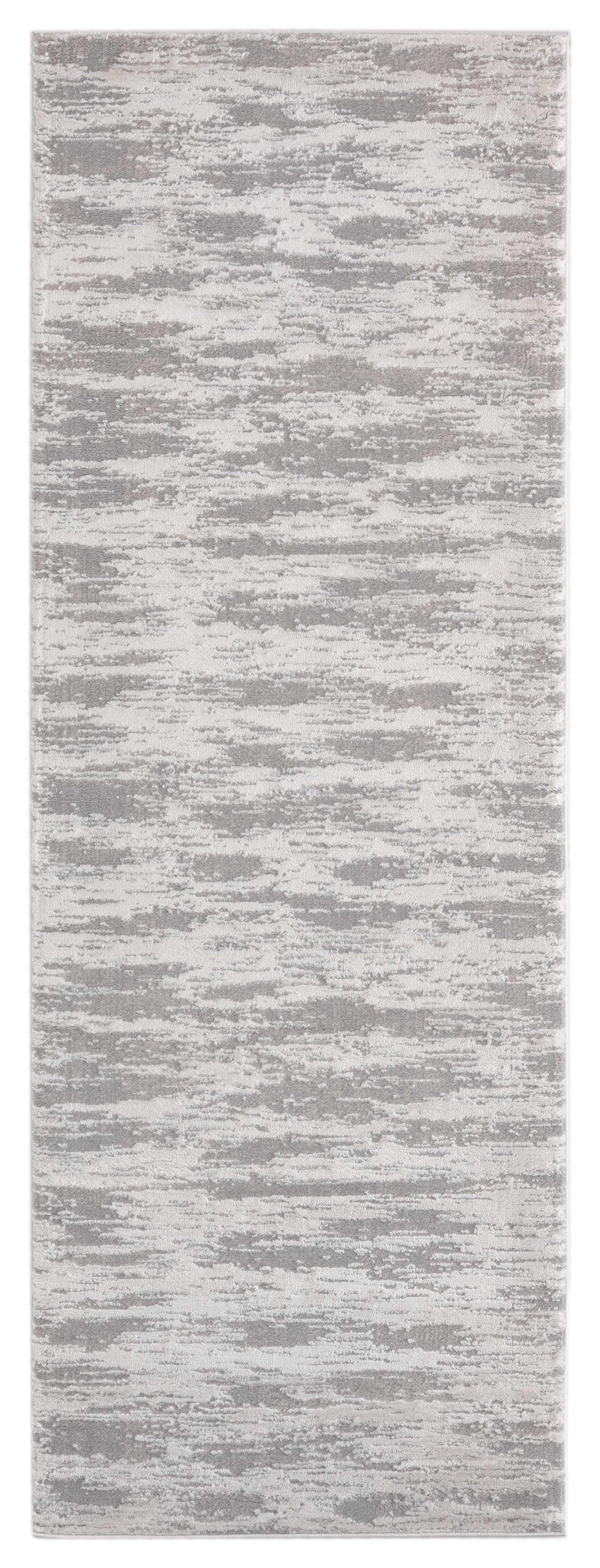 Rugs Cheap Runner Rugs 31" x 86" x 0.39" Silver Polyester/Olefin Runner Rug 7950 HomeRoots