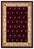 Rugs Cheap Runner Rugs - 31" x 88" x 0.53" Burgundy Olefin/Polypropylene Runner HomeRoots