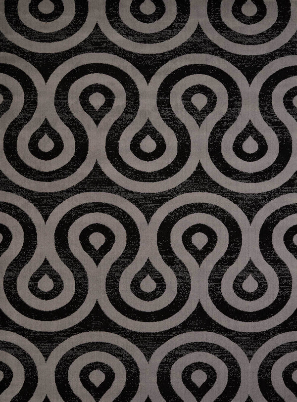 Rugs Cheap Runner Rugs - 33" x 86" x 0.4" Black Olefin Runner Rug HomeRoots