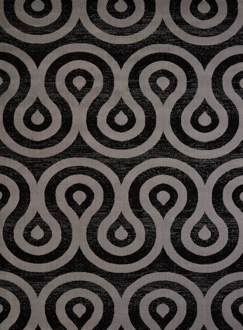 Rugs Cheap Runner Rugs - 33" x 86" x 0.4" Black Olefin Runner Rug HomeRoots