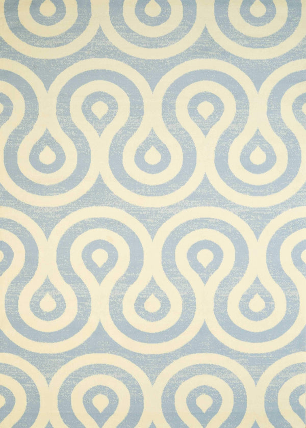 Rugs Cheap Runner Rugs - 33" x 86" x 0.4" Blue/Grey Olefin Runner Rug HomeRoots