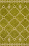 Rugs Cheap Runner Rugs - 63" x 86" x 0.79" Apple Green Polyester Runner Rug HomeRoots