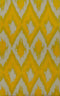 Rugs Cheap Runner Rugs 63" x 86" x 0.79" Yellow Polyester Runner Rug 7829 HomeRoots