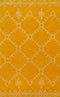 Rugs Cheap Runner Rugs - 63" x 86" x 0.79" Yellow Polyester Runner Rug HomeRoots