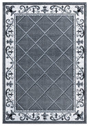 Rugs Christmas Rugs 31" x 50" x 0.53" Grey Olefin/Polypropylene Mat Rug 7377 HomeRoots