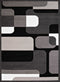 Rugs Christmas Rugs 94" x 126" x 0.4" Grey Olefin Oversize Rug 7600 HomeRoots