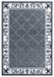 Rugs Christmas Rugs 94" x 126" x 0.53" Grey Olefin/Polypropylene Area Rug 7380 HomeRoots