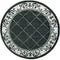 Rugs Christmas Rugs 94" x 94" x 0.53" Grey Olefin/Polypropylene Round Rug 7379 HomeRoots