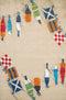 Rugs Clearance Area Rugs - 31" x 47" x 0.43" Sand Polypropylene Accent Rug HomeRoots