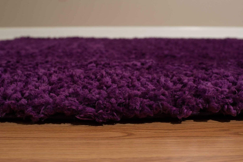 Rugs Clearance Area Rugs - 31" x 47" x 1.6" Purple Polyester Accent Rug HomeRoots