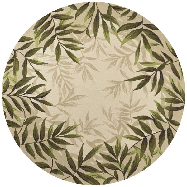 Rugs Clearance Area Rugs 7'6" Round UV-treated Polypropylene Sand Area Rug 4127 HomeRoots
