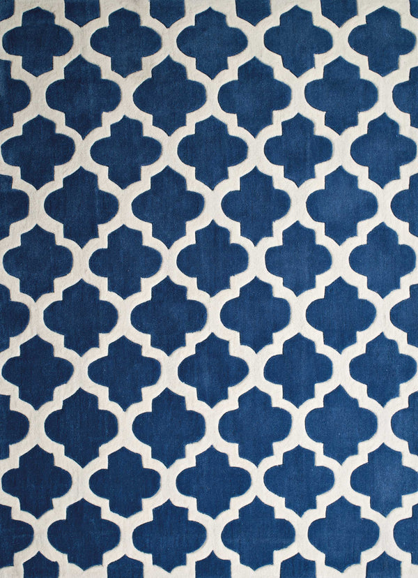 Rugs Clearance Rugs - 22" x 26" x 0.47" Midnight Polyester Accent Rug HomeRoots