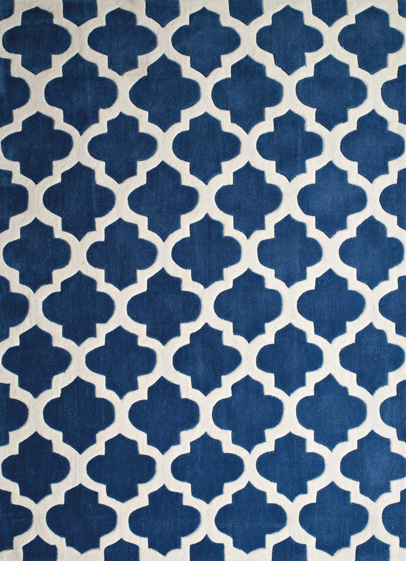 Rugs Clearance Rugs - 22" x 26" x 0.47" Midnight Polyester Accent Rug HomeRoots
