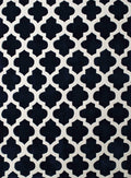 Rugs Clearance Rugs - 22" x 26" x 0.47" Navy Polyester Accent Rug HomeRoots