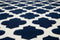 Rugs Clearance Rugs - 22" x 26" x 0.47" Navy Polyester Accent Rug HomeRoots