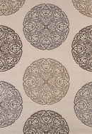 Rugs Clearance Rugs 31" x 50" x 0.5" Cream Polypropylene Mat Rug 1488 HomeRoots