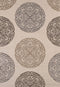 Rugs Clearance Rugs 31" x 50" x 0.5" Cream Polypropylene Mat Rug 1488 HomeRoots