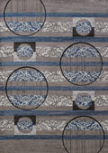 Rugs Clearance Rugs - 63" x 84" x 0.43" Grey Polypropylene Area Rug HomeRoots