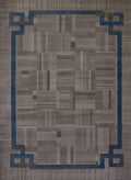 Rugs Clearance Rugs 94" x 126" x 0.43" Grey Polypropylene Oversize Rug 1415 HomeRoots