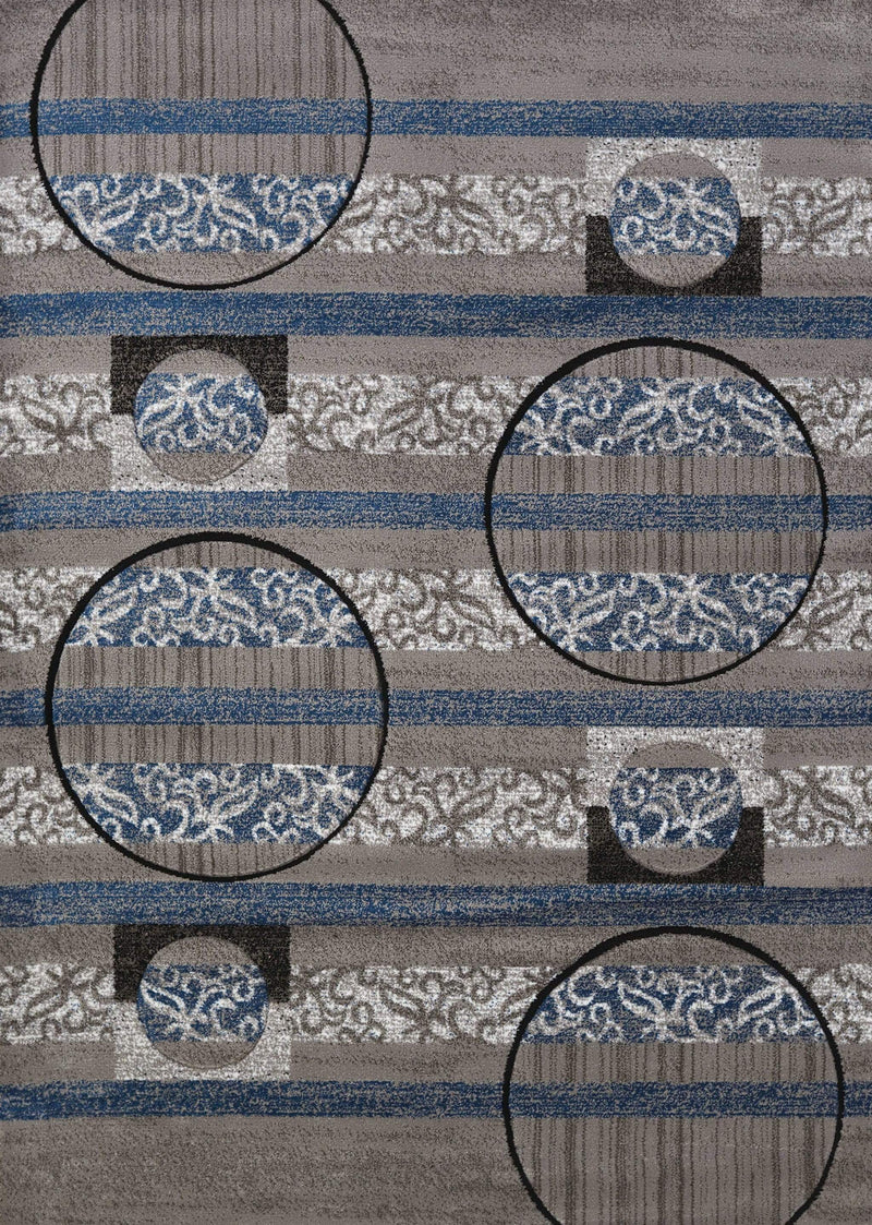 Rugs Clearance Rugs - 94" x 126" x 0.43" Grey Polypropylene Oversize Rug HomeRoots