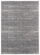 Rugs Contemporary Rugs 23" x 36" x 1.2" Grey Microfiber Polyester Accent Rug 1692 HomeRoots