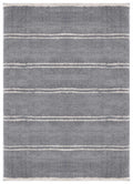 Rugs Contemporary Rugs 39" x 59" x 1.2" Grey Microfiber Polyester Mat Rug 1568 HomeRoots