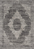 Rugs Contemporary Rugs 63" x 86" x 0.5" Grey Polypropylene Area Rug 2045 HomeRoots