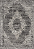 Rugs Contemporary Rugs 63" x 86" x 0.5" Grey Polypropylene Area Rug 2045 HomeRoots