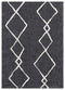 Rugs Contemporary Rugs 63" x 86" x 1.2" Smoke Microfiber Polyester Area Rug 1557 HomeRoots