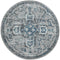 Rugs Contemporary Rugs - 94" x 94" x 0.4" Grey Olefin Round Rug HomeRoots