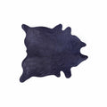 Rugs Cow Rug - 5" x 7" Navy Modern/Cowhide Contemporary - Area Rugs HomeRoots