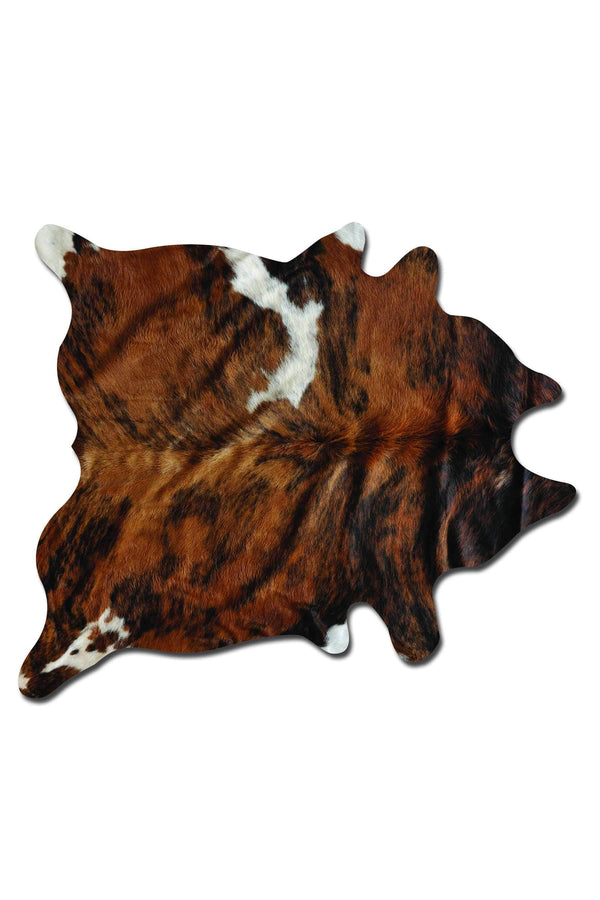 Rugs Cow Rug - 72" x 84" Classic and Brindle, Cowhide - Rug HomeRoots