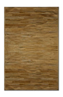 Rugs Cow Rug - 72" x 84" Natural Linear, Cowhide Stitched - Area Rug HomeRoots