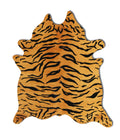 Rugs Cow Rug - 72" x 84" Tiger Chocolate On Natural, Cowhide - Rug HomeRoots