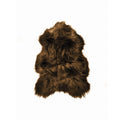 Rugs Cow Skin Rug - 24" x 36" x 1.5" x 2" Chestnut Sheepskin Single Long-Haired - Area Rug HomeRoots