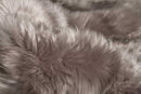 Rugs Cow Skin Rug - 48" x 72" x 2" Taupe Sheepskin Long-Haired - Area Rug HomeRoots