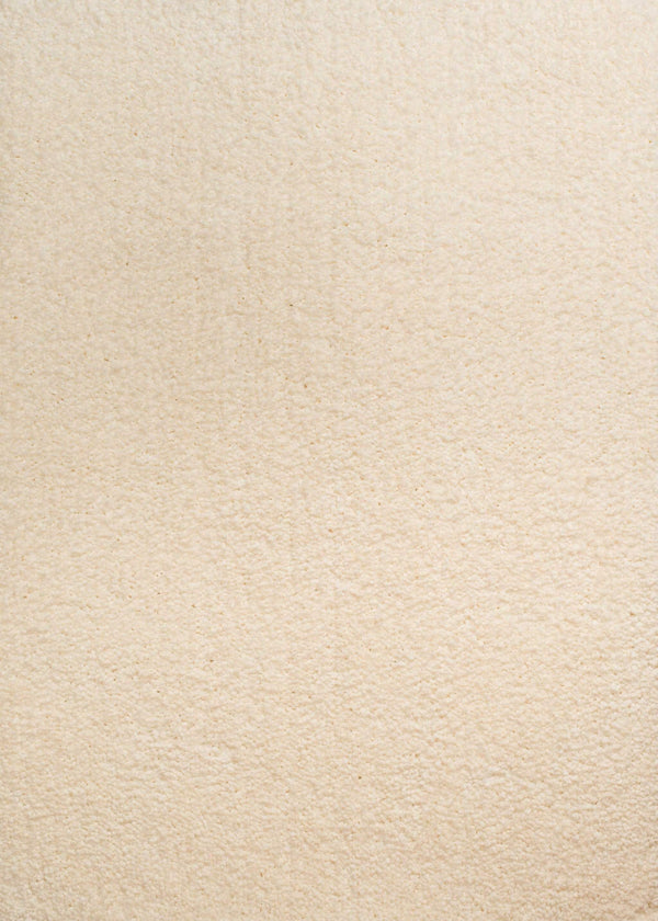 Rugs Cream Area Rug - 63" x 86" x 1.6" Cream Polyester Area Rug HomeRoots