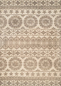 Rugs Cream Area Rug - 63" x 90" x 0.39" Cream Polyester Area Rug HomeRoots