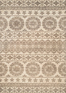 Rugs Cream Area Rug - 63" x 90" x 0.39" Cream Polyester Area Rug HomeRoots