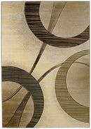 Rugs Cream Area Rug 63" x 90" x 0.47" Cream Polypropylene Area Rug 8427 HomeRoots