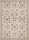 Rugs Cream Area Rug 94" x 126" x 0.39" Cream Polyester Oversized Rug 8073 HomeRoots